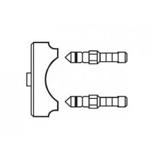 2 измерительных ниппеля и предохранительная пластина